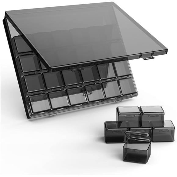 30Packs Plastic Stackable Organizer Container with Lids,MiniContainers for Beads - Picture 1 of 8